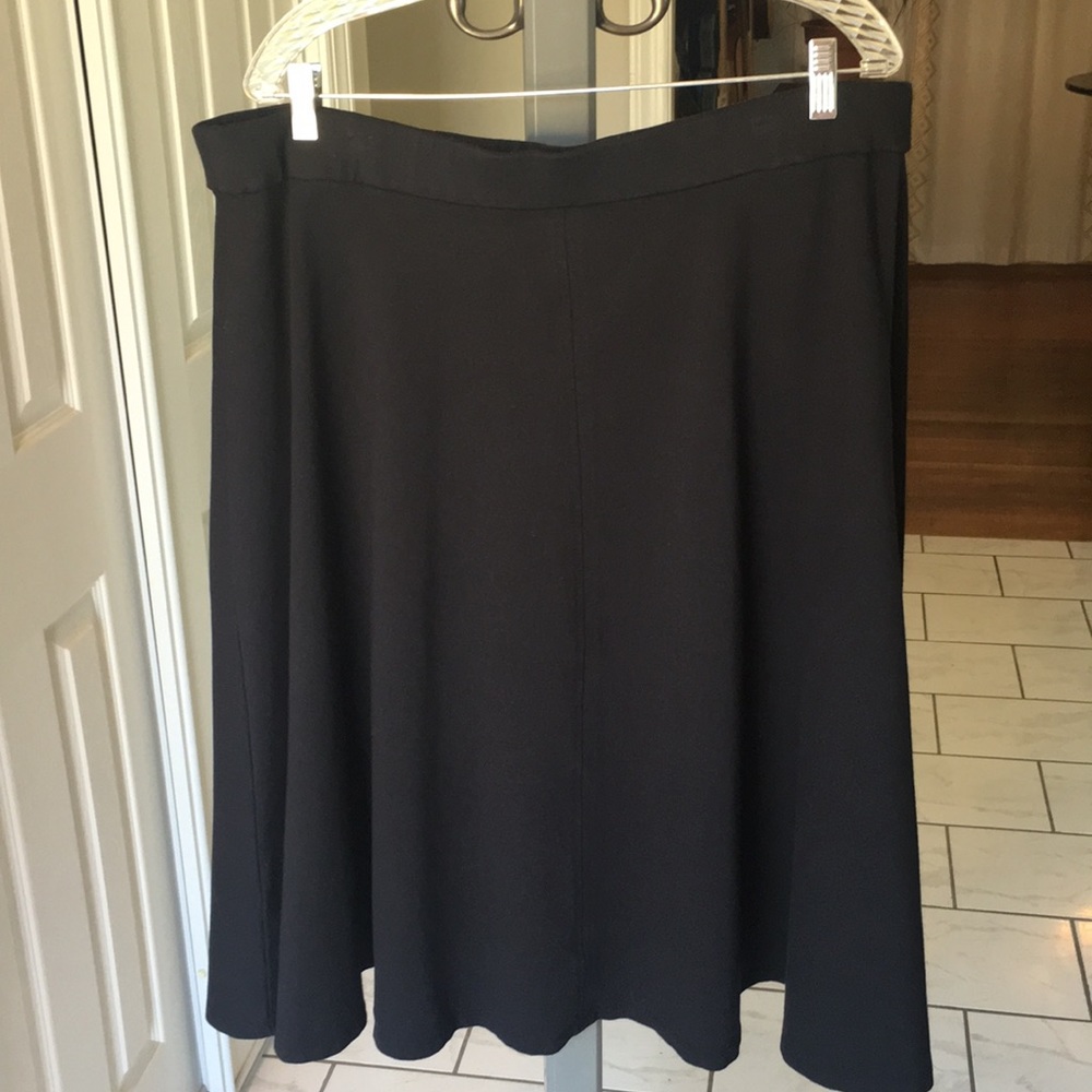 Lane Bryant A-Line Flare Black Skirt sz 18/20
